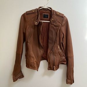 Zara Sheep Leather Jacket S